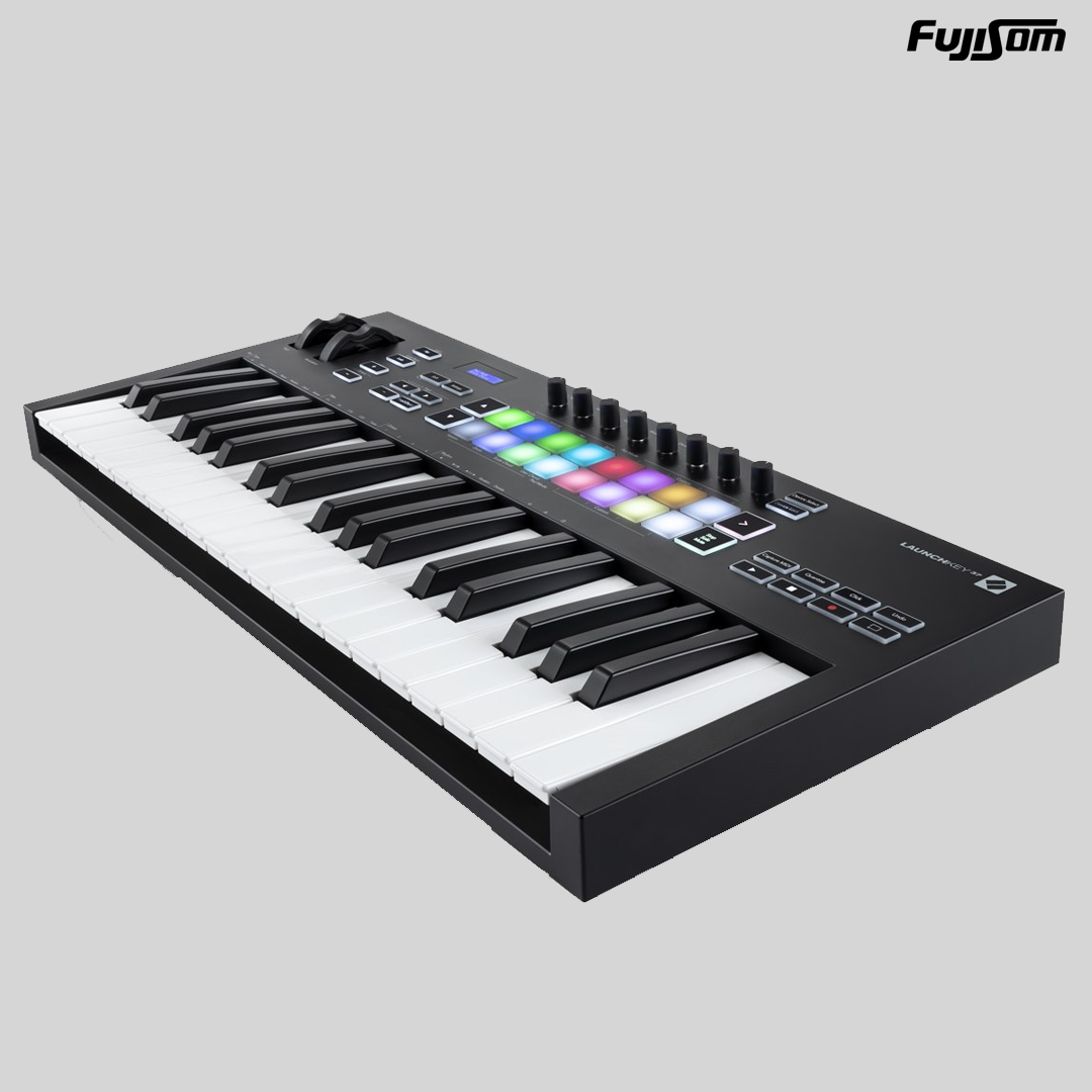 TECLADO CONTROLADOR MIDI NOVATION MK 3 LAUNCHKEY 25 TECLAS FUJISOM