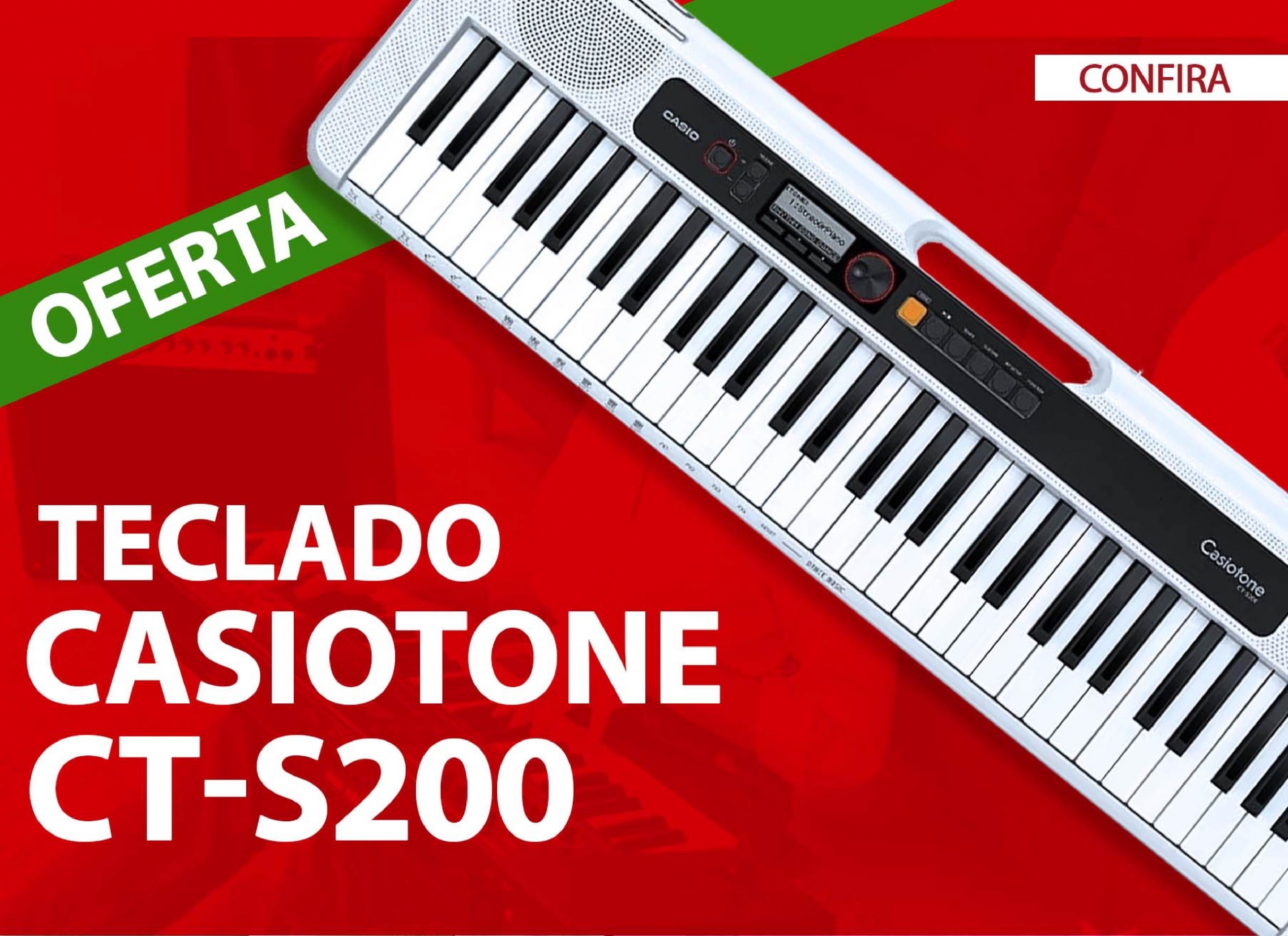 Teclado Infantil Com Microfone 44 Teclas Ym-238c Natal!