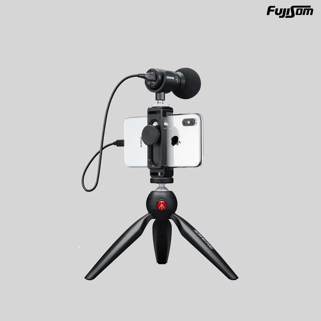 KIT VIDEO SHURE MV88+ MIC DIGITAL P/ IPHONE