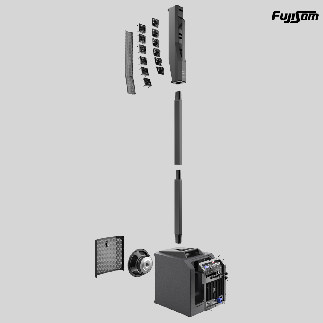 SISTEMA CAIXA AMPLIFICADA ELECTRO VOICE EVOLVE 30M TORRE + SUB