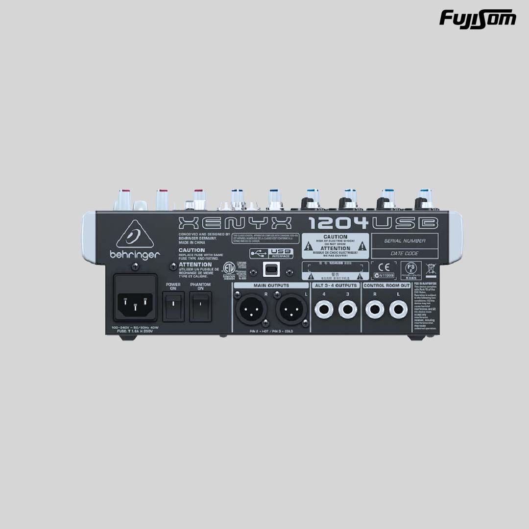MESA BEHRINGER XENYX 1204FX 8 CANAIS| FUJISOM
