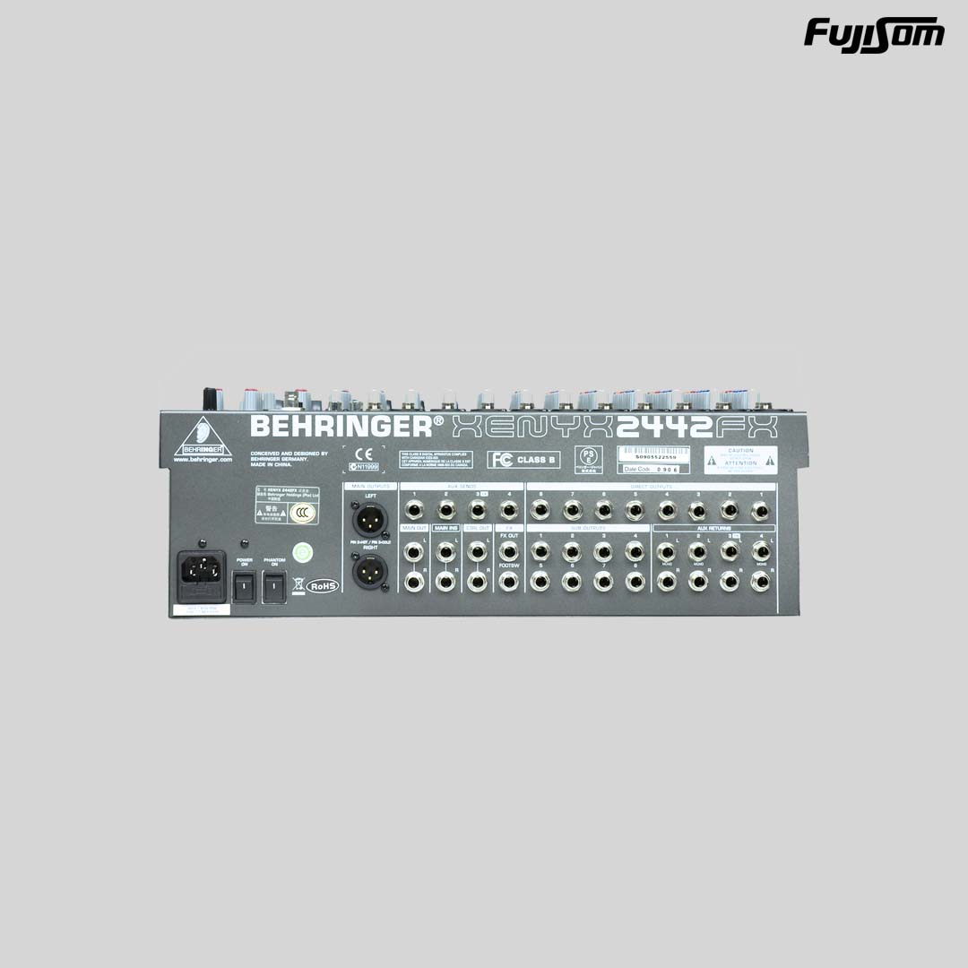 MESA BEHRINGER XENYX 2442FX 16 CANAIS| FUJISOM