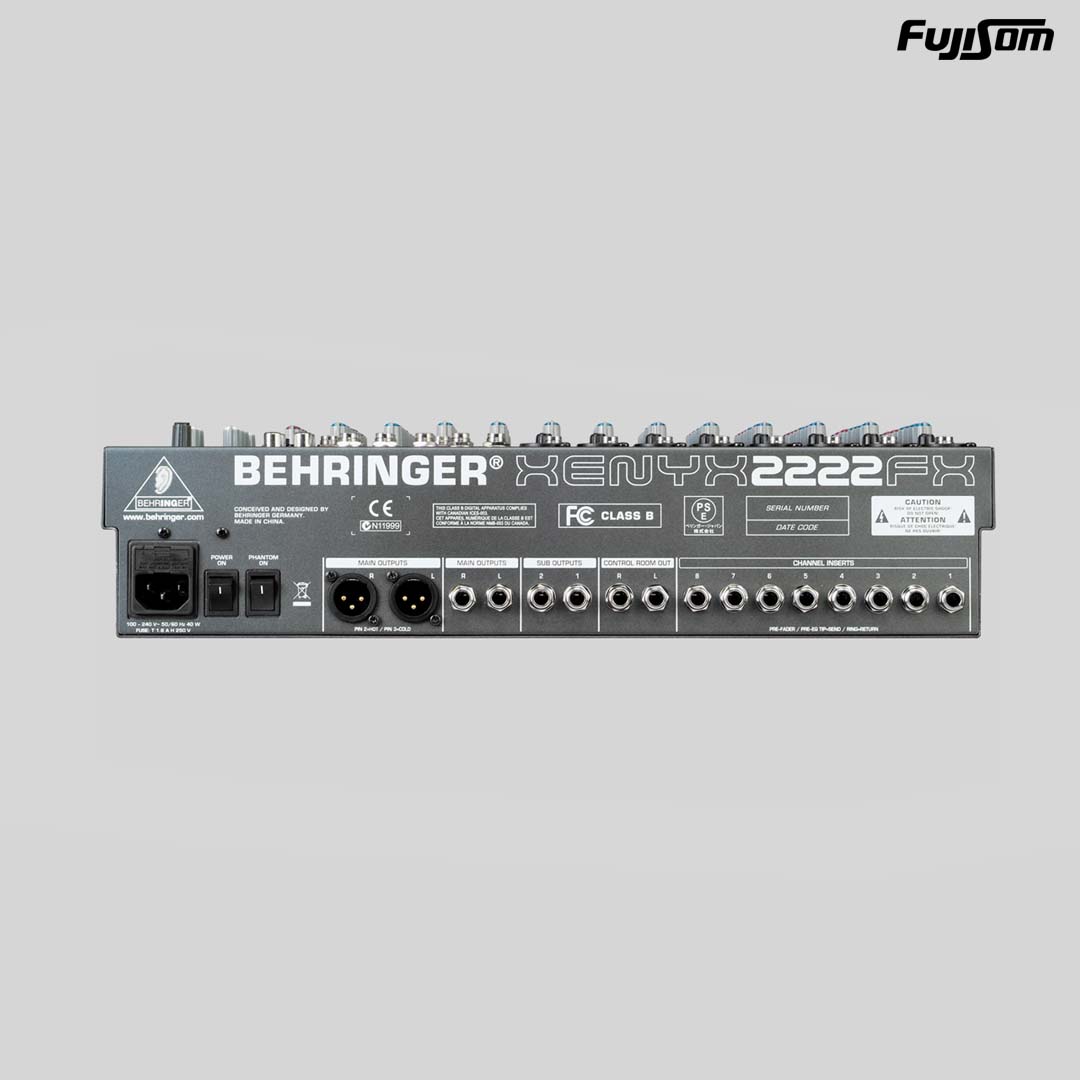 MESA BEHRINGER XENYX 2222FX 16 CANAIS| FUJISOM