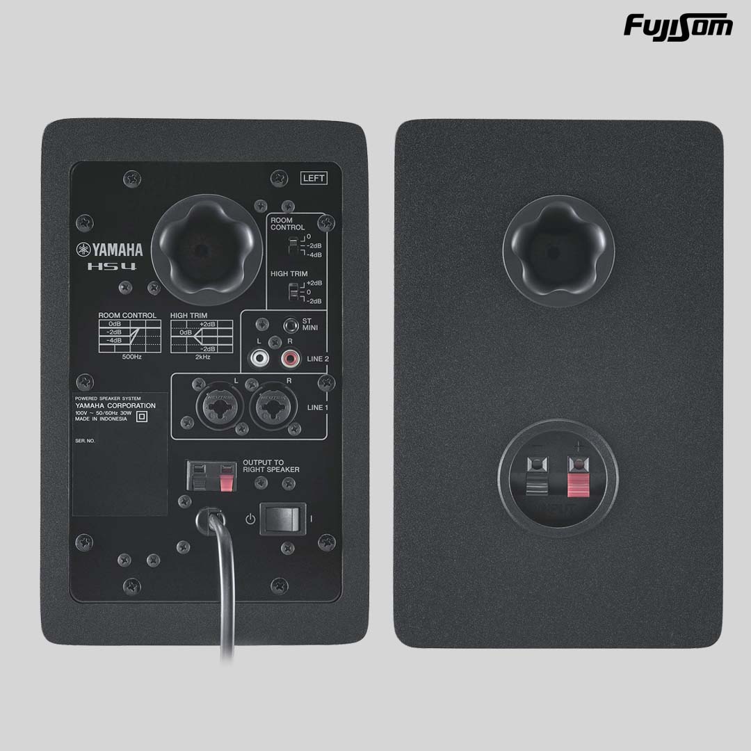 CAIXA MONITOR YAMAHA STUDIO HS-4 PRETA ( PAR ) | FUJISOM