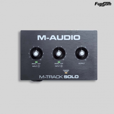 INTERFACE M-AUDIO M-TRACK SOLO 2CH COM PHANTON POWER | FUJISOM