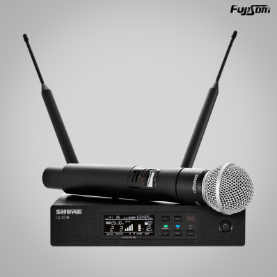 MICROFONE SHURE SEM FIO DIGITAL QLXD24/SM58 MÃO | FUJISOM