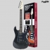 KIT GUITARRA STRATO ROCKWAVE PRETO