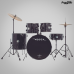 BATERIA VOGGA URBAN VPD-122 BK PRETA C/FERRAGEM+BANCO BUMBO 22"