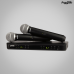 MICROFONE SHURE SEM FIO BLX-288/PG58 MÃO DUPLO UHF