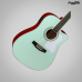VIOLAO VOGGA AÇO FOLK VCS-260 GREEN ELETRICO CUTWAY