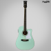 VIOLAO VOGGA AÇO FOLK VCS-260 GREEN ELETRICO CUTWAY