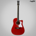 VIOLAO VOGGA AÇO FOLK VCS-260 RED ELETRICO CUTWAY