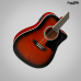 VIOLAO VOGGA AÇO FOLK VCS-260 BLACK SUNBURST ELETRICO CUTWAY