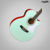 VIOLAO VOGGA AÇO VCS-240 GREEN ELETRICO MINI JUMBO CUTWAY