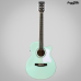 VIOLAO VOGGA AÇO VCS-240 GREEN ELETRICO MINI JUMBO CUTWAY