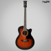 VIOLAO VOGGA AÇO VCS-240 BLACK SUNBURST ELETRICO MINI JUMBO CUTWAY