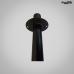 SUPORTE MR METAIS P/CAIXA 1,00MT PRETO