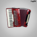 ACORDEON CADENZA CD-48/34 RD VERMELHA C/CASE