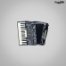 ACORDEON CADENZA CD48/34 GR CINZA PEROLA C/CASE