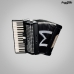 ACORDEON MICHAEL 60BX ACM-6005 PBK PRETO SOLIDO